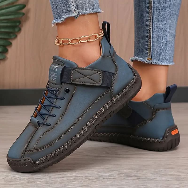 Kacob | Women's Slip-On Wide Toe Box Trainers – Elastic Side Panel Everyday Trainers