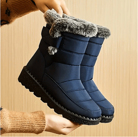 Kacob | Women's Snow Boots – Faux Fur Lined Winter Ankle Boots