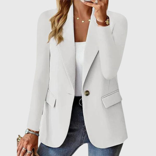 Kacob | Women's Structured Formal Blazer – Smart Tailored Jacket for Work