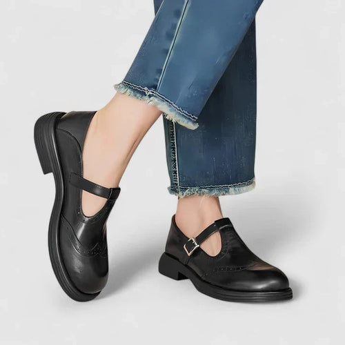 Kacob | Women's T-Strap Ankle Boots – Classic Boots for Dresses and Trousers