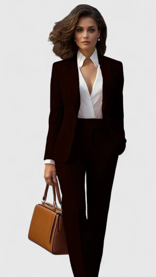 Kacob | Women's Tailored Trouser Suit – Blazer and Trousers Workwear Set