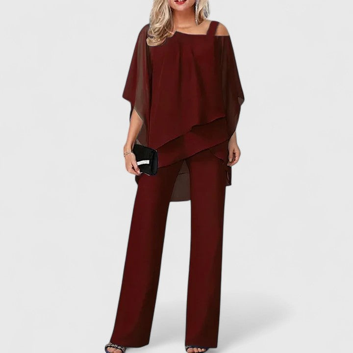 Kacob | Women's Tailored Two Piece Trouser Set – Co-Ord Christmas Party Outfit