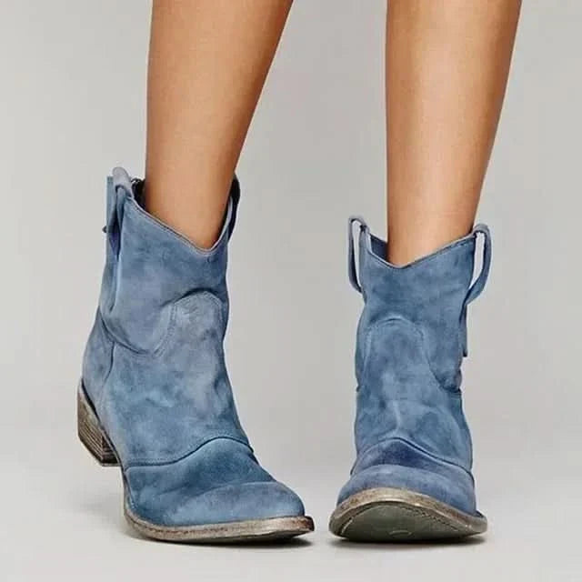 Kacob | Women's Western Ankle Boots – Slouch Cowboy Boots