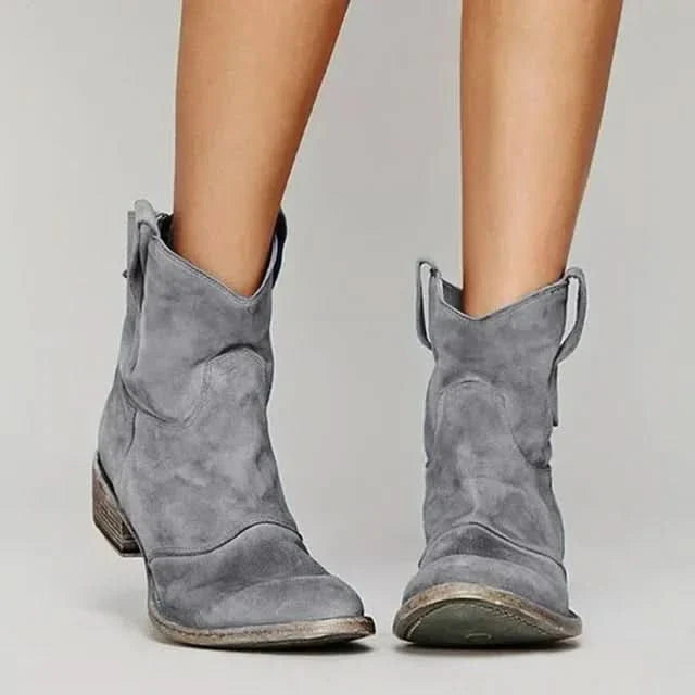 Kacob | Women's Western Ankle Boots – Slouch Cowboy Boots