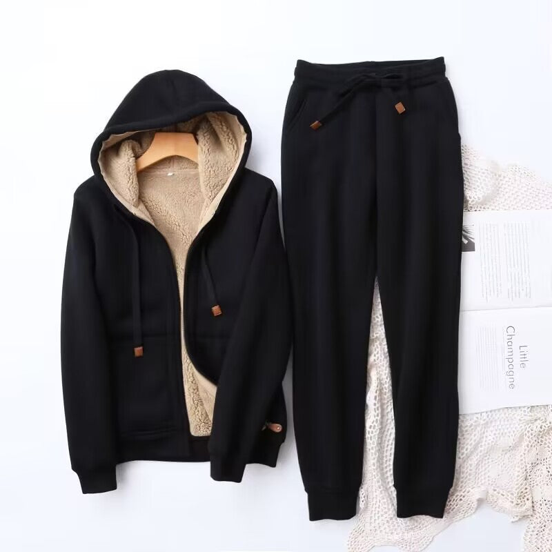 Kacob | Women's Winter Hoodie and Joggers Tracksuit – Two Piece Lounge Set
