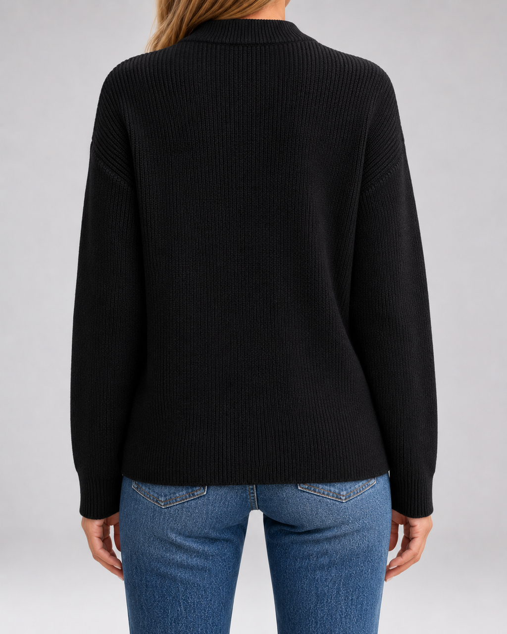 Women's Zip-Through Knit Cardigan with Patch Pockets