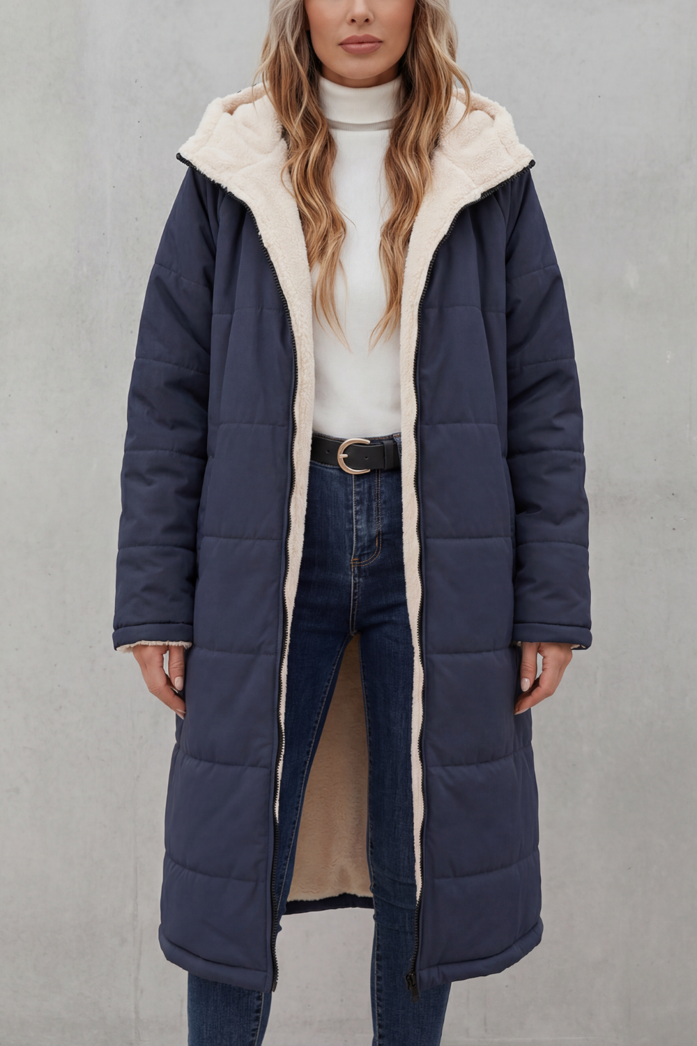 Kacob | Zip-Up Fleece Coat