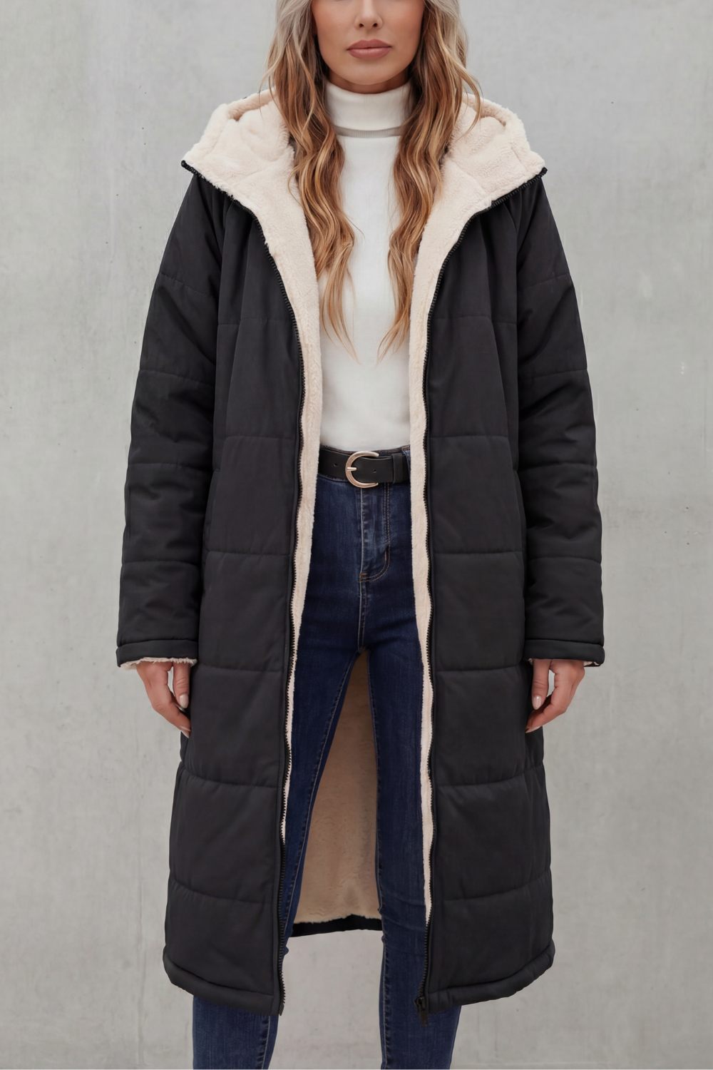 Kacob | Zip-Up Fleece Coat