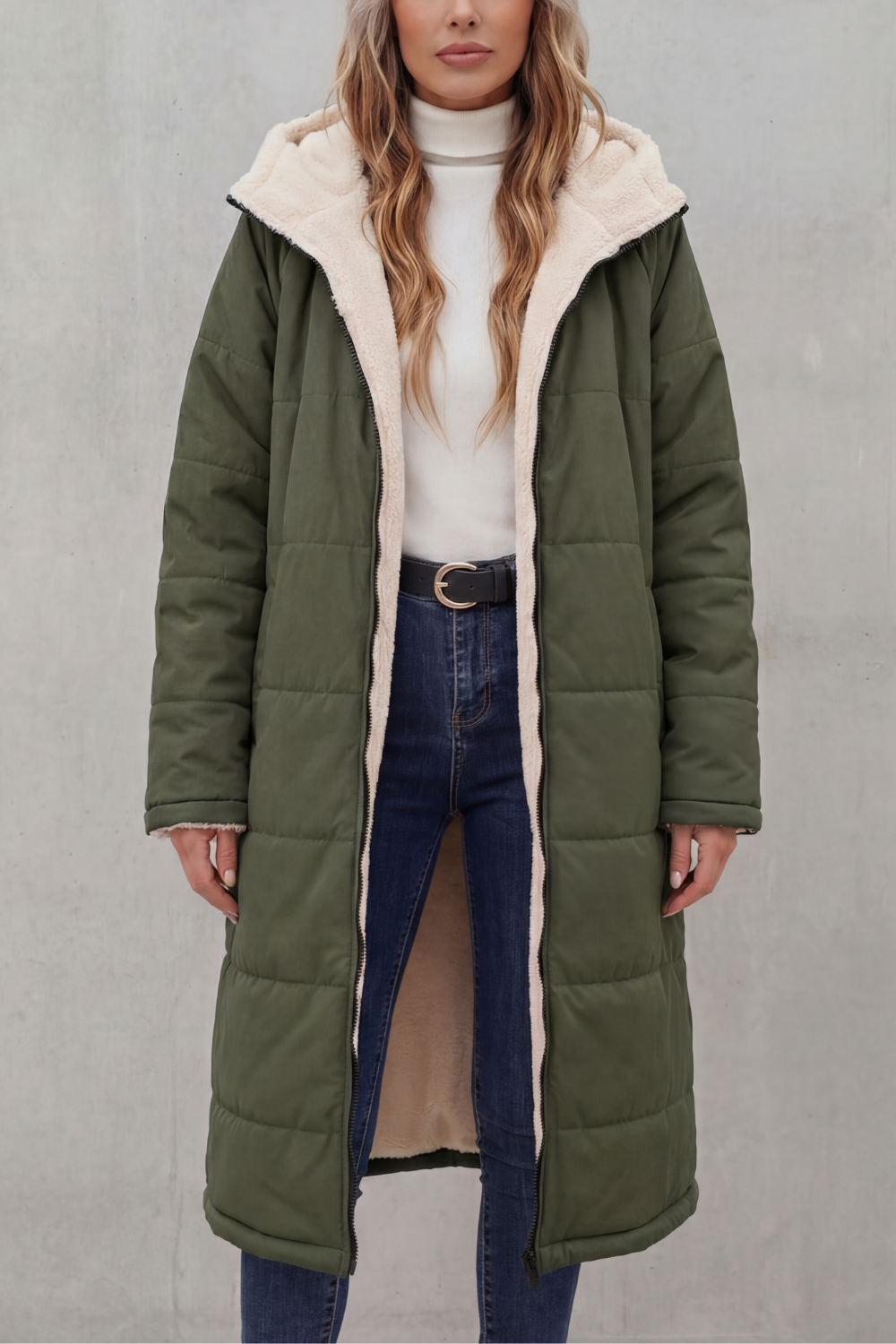 Kacob | Zip-Up Fleece Coat